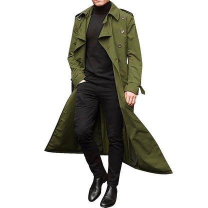 Men's Long Trench Coat Men's Trench Coat