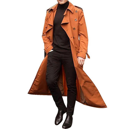 Men's Long Trench Coat Men's Trench Coat