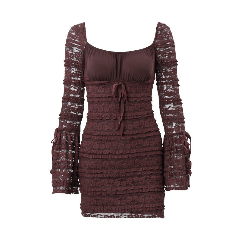 Bell Sleeve Sheath Dress Women