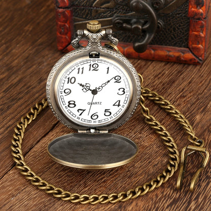 Steampunk U.S.S Constitution 1797-1997 Quartz Pocket Watch