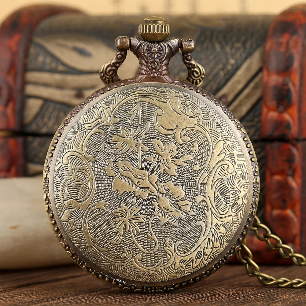 Steampunk U.S.S Constitution 1797-1997 Quartz Pocket Watch